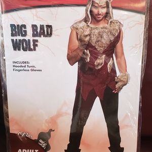 Men's "Big Bad Wolf" Halloween Costume. Size: M
